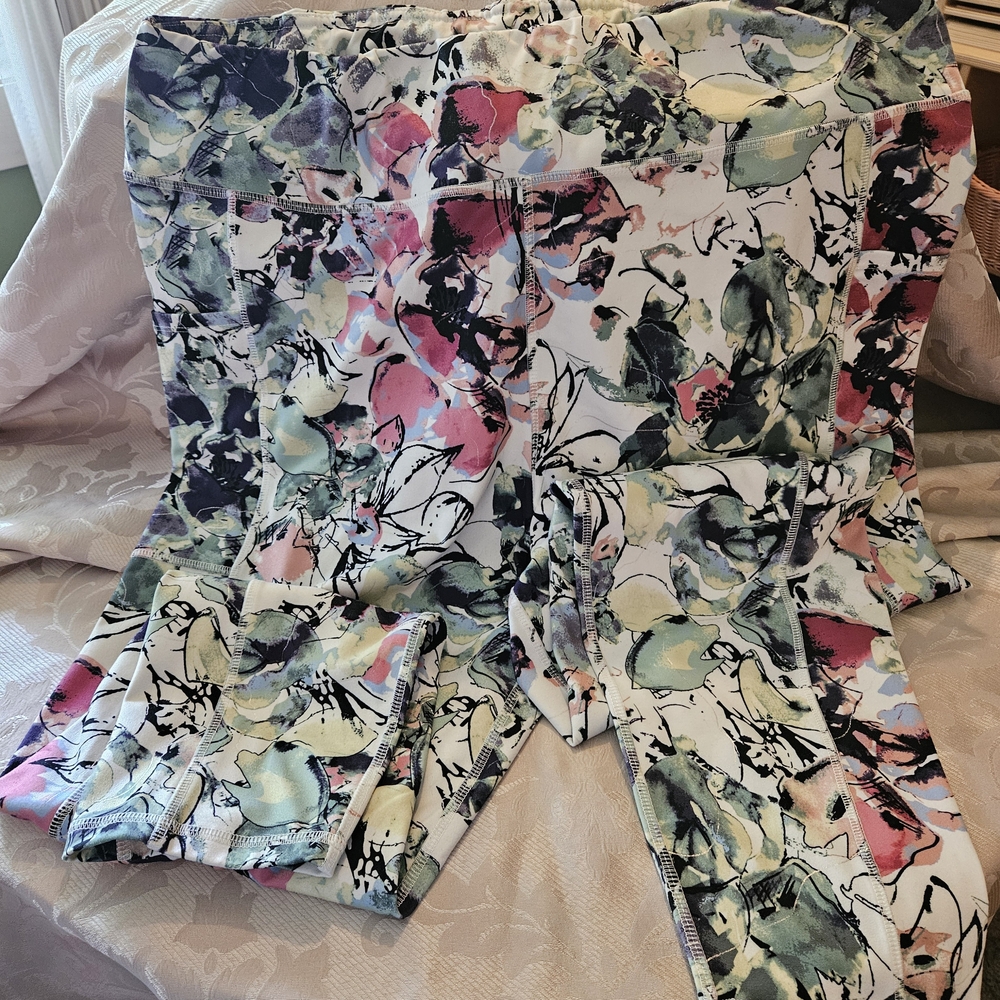 Cato Multicolor Floral Leggings